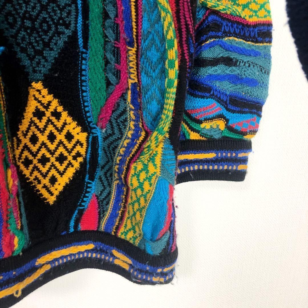 COOGI　クージー　マルチカラー　3Dニット　オーストラリア COOGI 3Dニット Vネックセーター マルチカラー クージー | DUFF