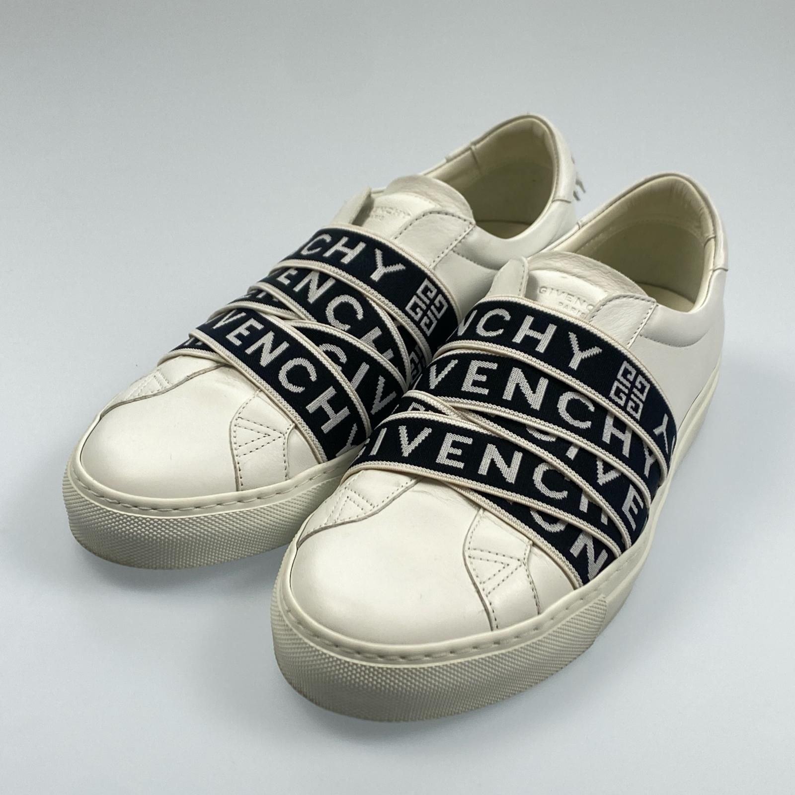 希少】GIVENCHY レザー スニーカー ストリートシューズ ホワイト