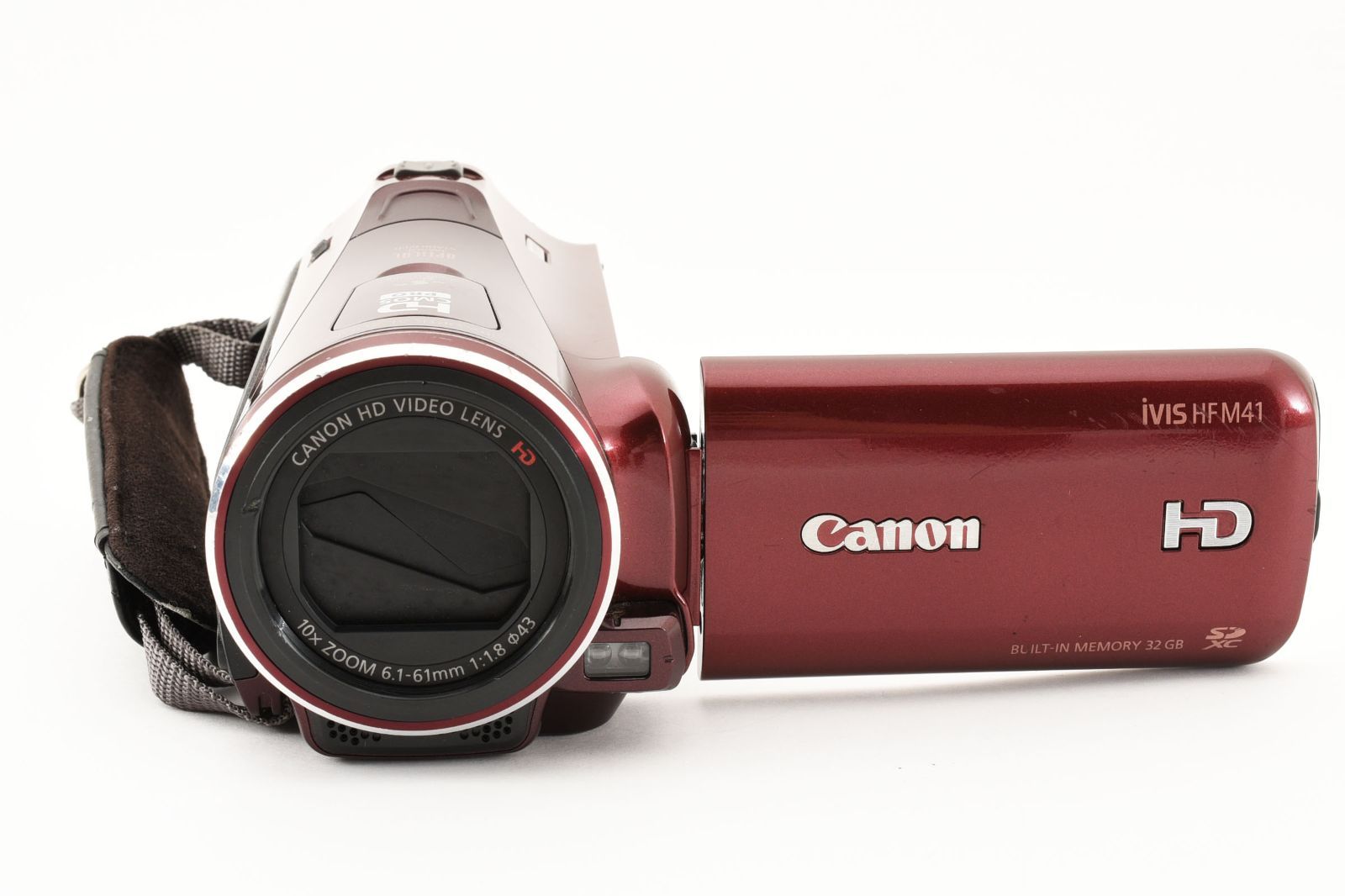 ☆極上品☆ キャノン CANON iVIS HF M41 レッド デジタルビデオカメラ