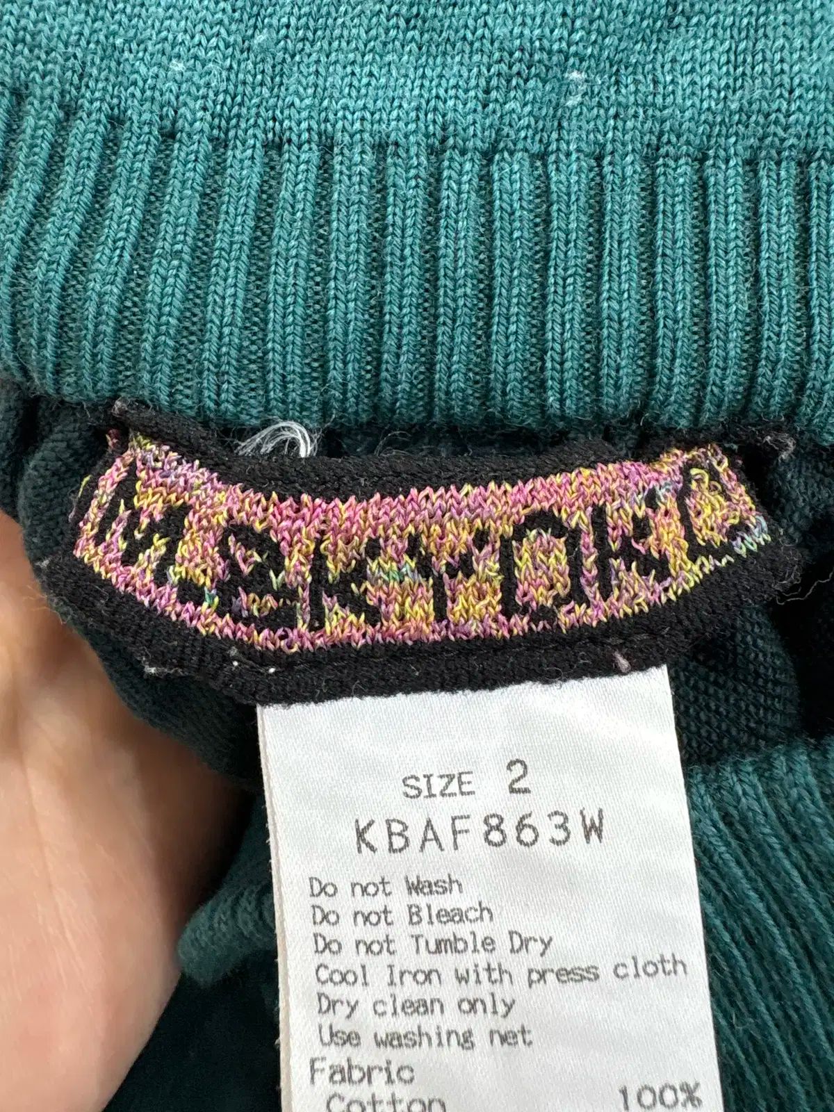 美品 M.&KYOKO リネン バルーンパンツ サルエルパンツ ニット柄ポケット M ＆ KYOKO ( Made in Japan ) パンツ M.&KYOKO リネン バルーン