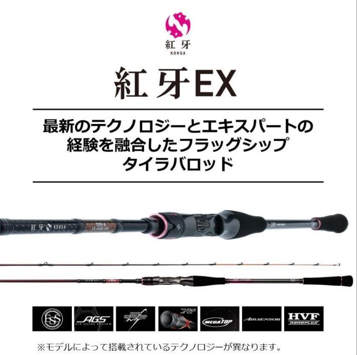 Daiwa ダイワ 紅牙 KOHGA EX N65LB TG タイラバ 保証書付 - メルカリ