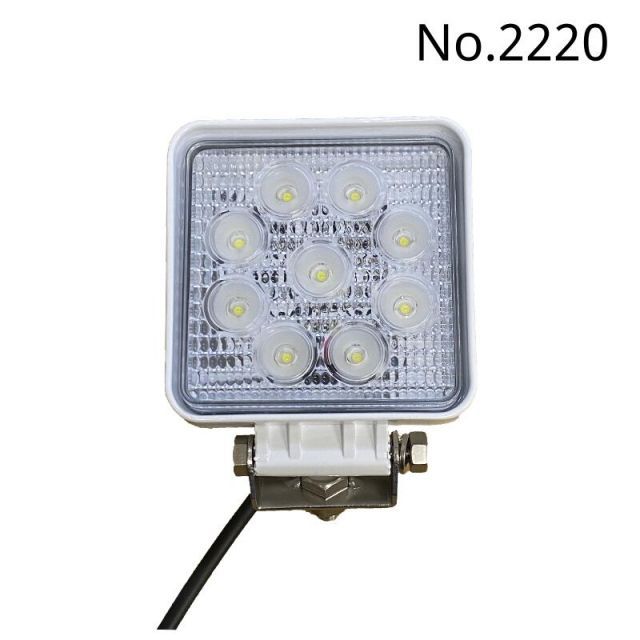 小型ハイパワー薄型 LED 船舶 デッキライト 27Ｗ DC12V|DC24V兼用 1台SMD9個 全光束2800LM 色温度 6000K船舶や自動車などに 広角60度 船 ライト 業務用 船 ライト 漁師 2400ルーメン サーチライト 船舶用 業務用