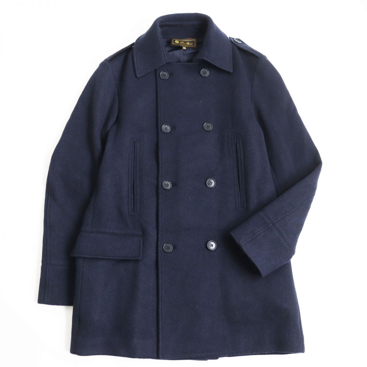 美品○Loro piana ロロピアーナ カシミヤ96％ ゴートレザー使い