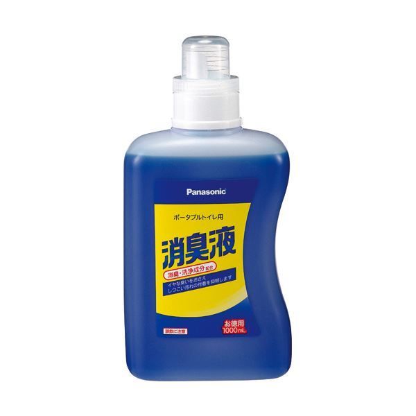パナソニック エイジフリーポータブルトイレ用消臭液 青色タイプ 1000ml|本