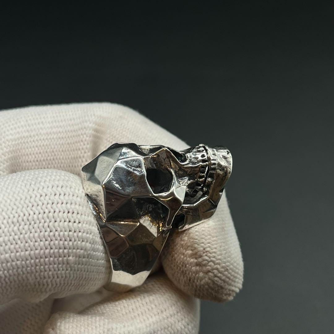 ギミック可動×重厚デザイン】スカルリング 21号 23号 26号 シルバー925