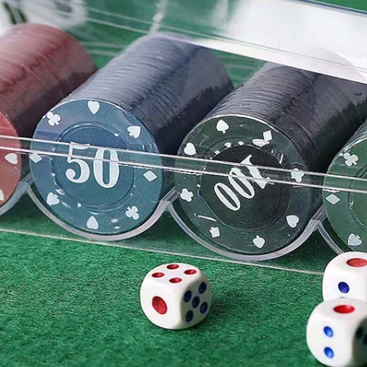 レア希少！！Volcom ポーカーゲーム バカラ チップセット ケース付 ポーカーチップ 100枚セット 5色 ゲーム用 チップセット ゲーム