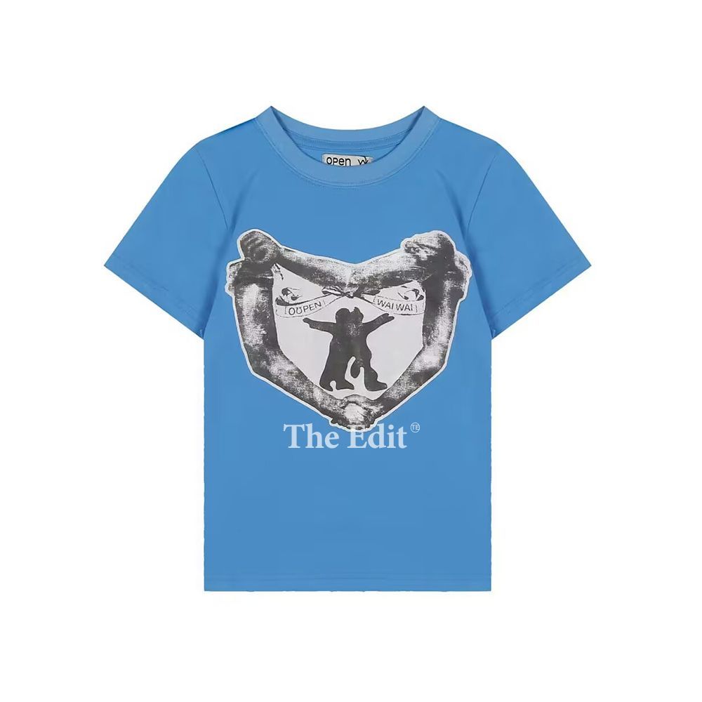 OPEN YY Tシャツ オープンワイワイ HUG&HEART T-SHIRT YY HUG&HEART T-SHIRT, CHARCOAL