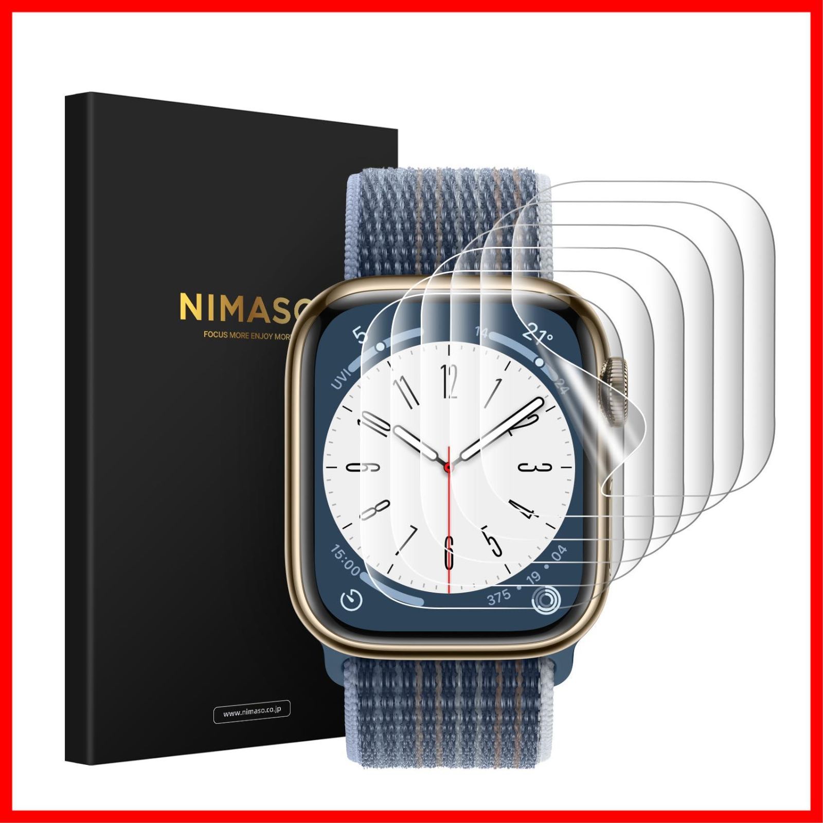 特売】【6枚組】 NIMASO フィルム 45mm Apple Watch series 対応 apple watch  保護フィルム アップルウォッチ 用 NSW21J362 オクトショップ メルカリ