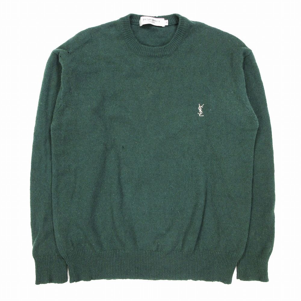 YSLｲｳﾞｻﾝﾛｰﾗﾝ ﾛｺﾞ刺繍ﾆｯﾄ