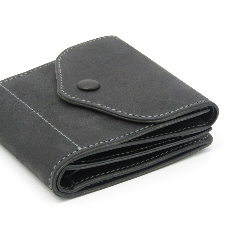 未使用 PORTER ポーター 二つ折り財布 ホフ 240-04191 HOF WALLET レザー オイル ヌバック ブラック 黒  80006724