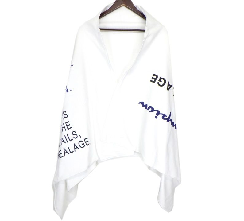 アンリアレイジ ANREALAGE C8-V701A Name STOLE WHITE ネーム ストール 40918