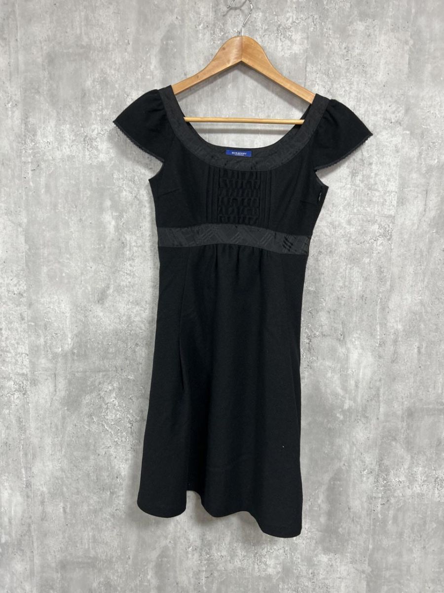 BURBERRY バーバリー BLUE LABEL Aライン ワンピース size36/黒