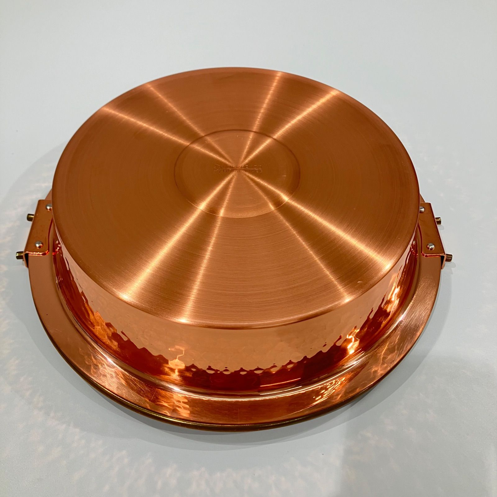 銅製 すきやき鍋 ツル付き COPPER100 HOME WARE 新光金属 【送料無料