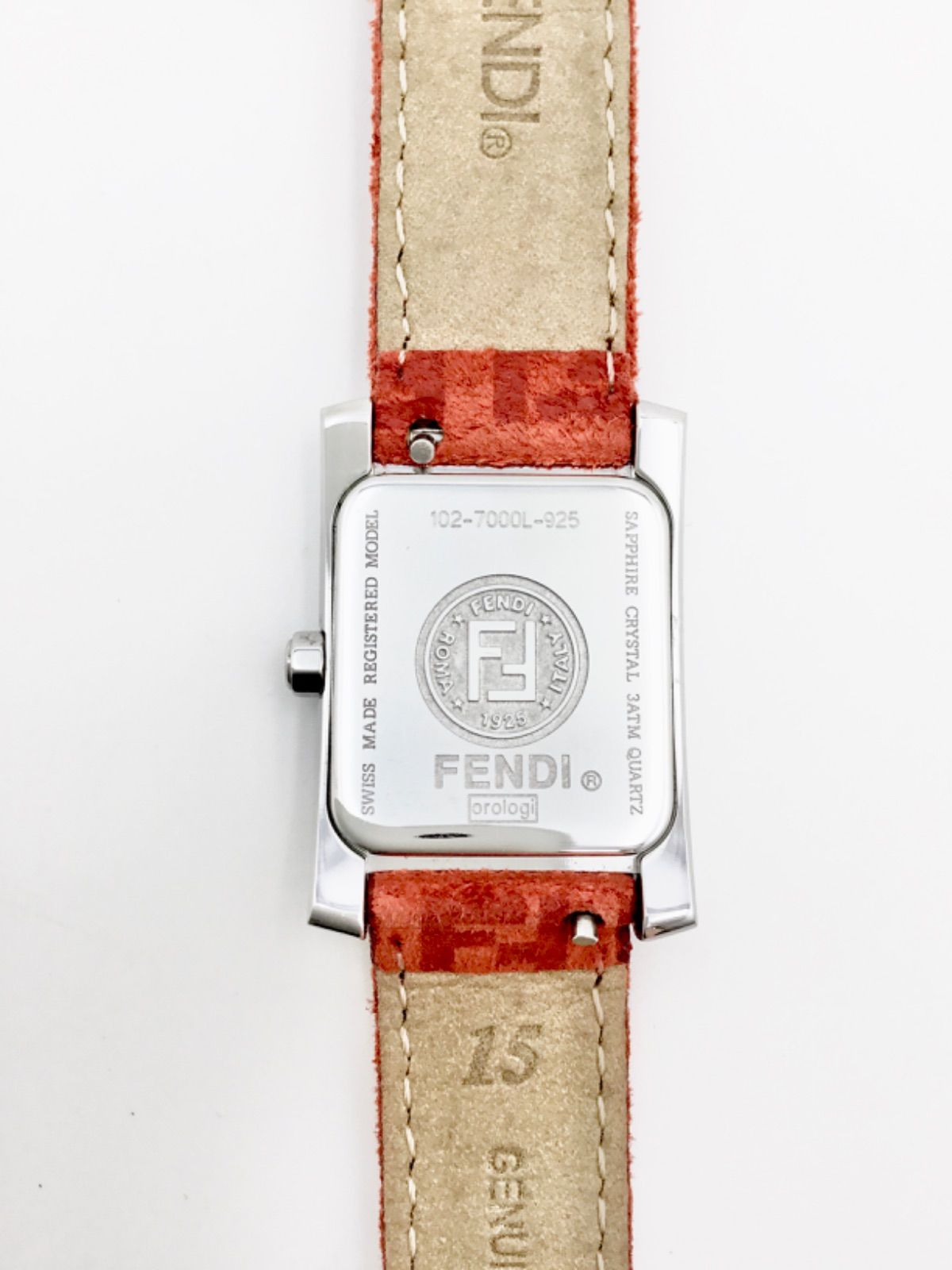 【新品電池】フェンディ オロロジ 腕時計 ズッカ柄ベルト レクタン 7000L
