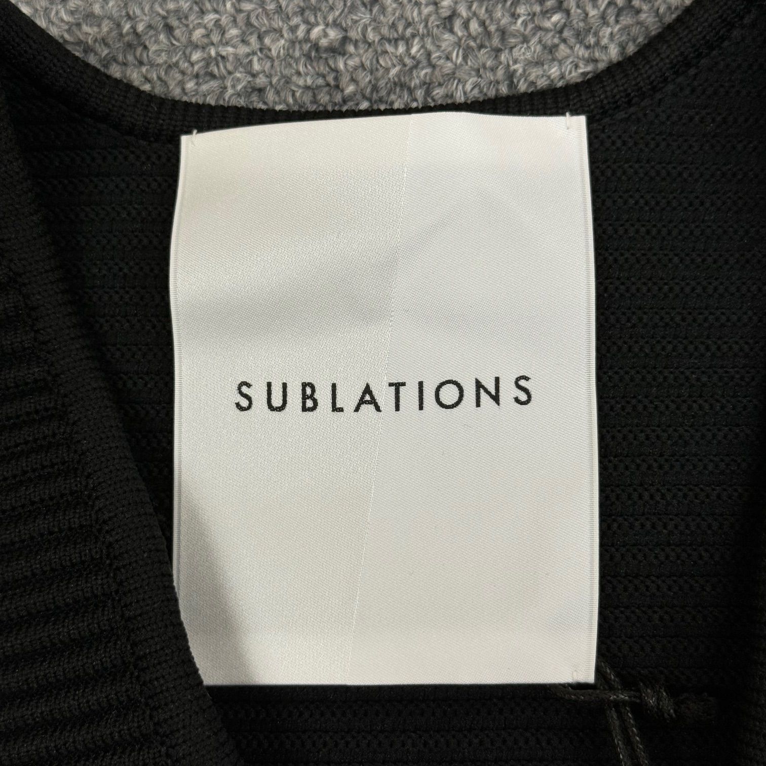 【残り1日】sublations FURROW KNIT VEST .11 FURROW KNIT VEST .11 [BLACK] – SUBLATIONS