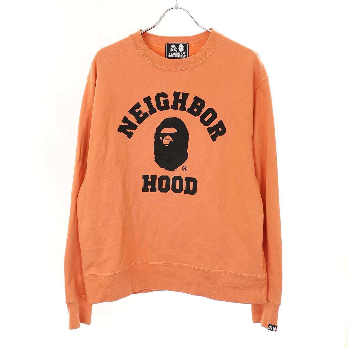 A BATHING APE NEIGHBORHOOD オレンジ 注文 トレーナー M A BATHING