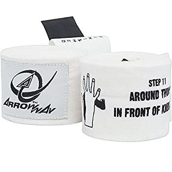 Arrowway Instructional Hand Wraps w/Printed Directions for Boxing & MMA???142?