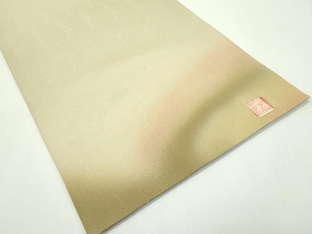 平和屋本店□最高級 二代目 久保田一竹 幻の辻が花 太鼓柄袋帯 金通し  