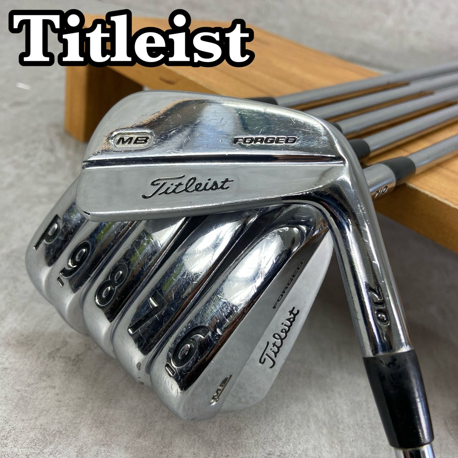 Titleist　タイトリスト　MB　710　メンズゴルフ　アイアン6本セット　スチール　S200　右利き用　マッスルバック　ダイナミックゴールド