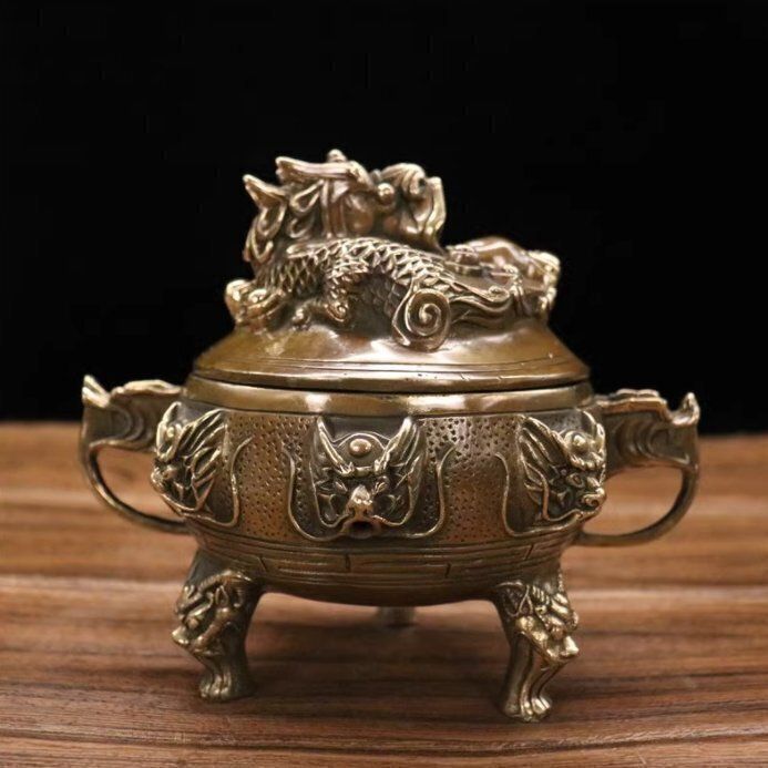 香炉☆ 銅器 銅製品 鎮宅辟邪 開運風水 招財 置物 工芸品 装飾品