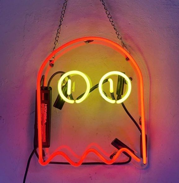 ネオンサイン かわいいゴースト NEON SIGN ハロウィン オーダーメイド 