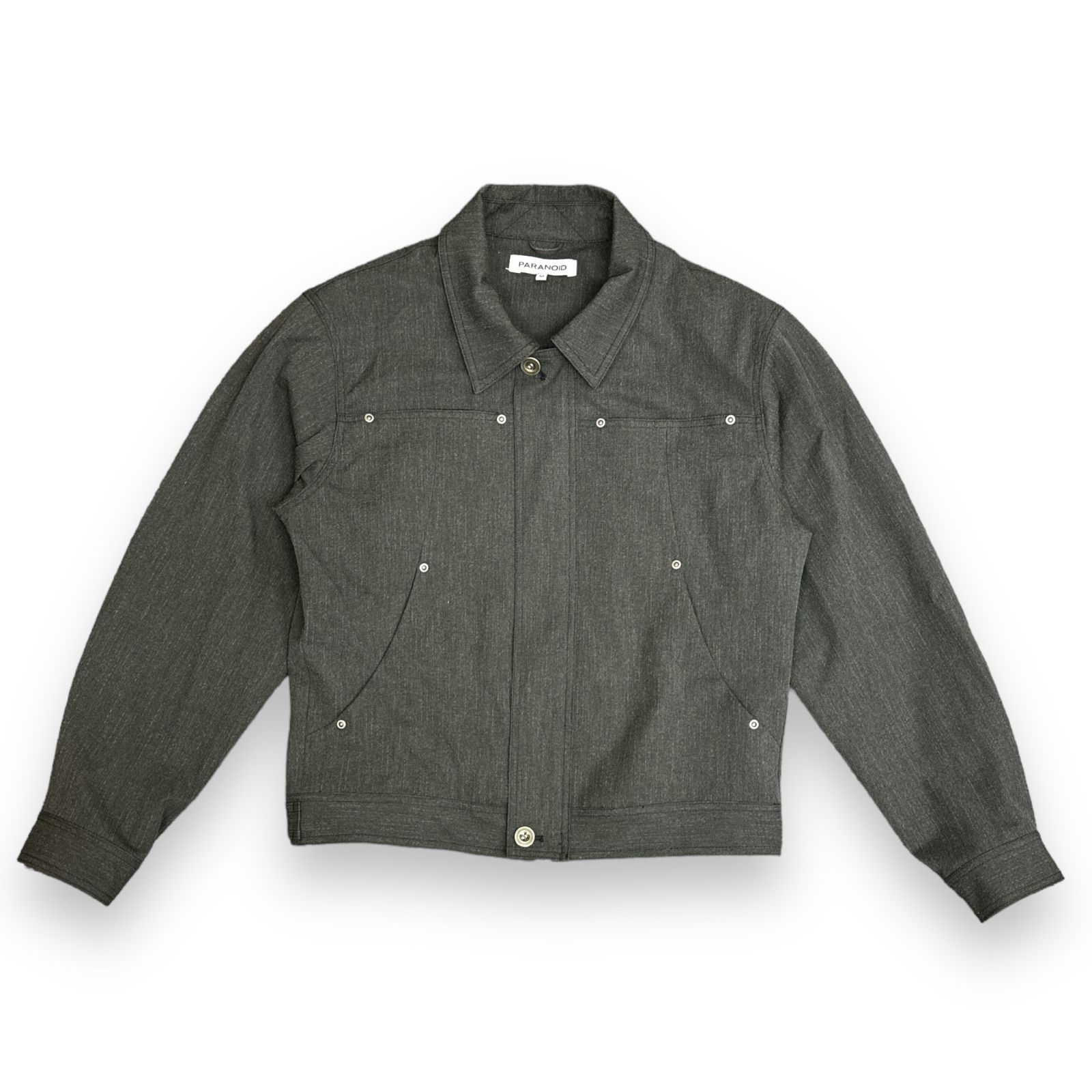 paranoid pulp別注 24ss 定価35200円 PARANOID 24SS PULP 別注 STRIPE ZIP JACKET ストライプ