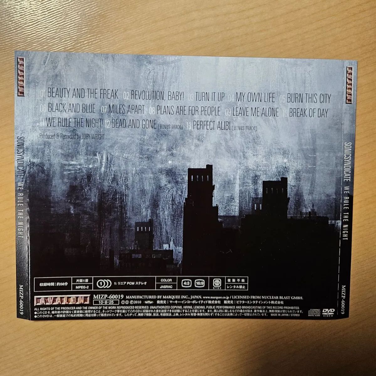 初回DVD付 Sonic Syndicate / We Rule The Night ソニック・シンディ 