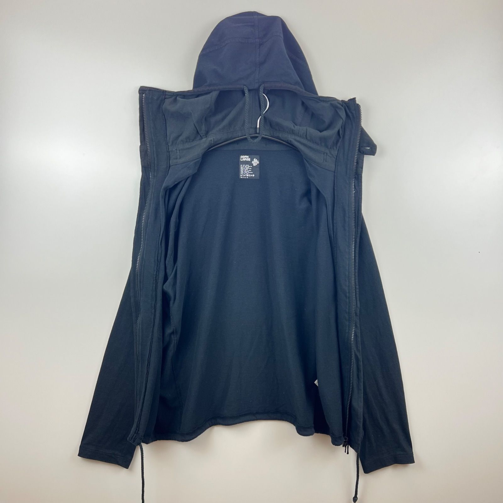 PPFM 00s double zip design hoodie L y2k 2008 ピーピー