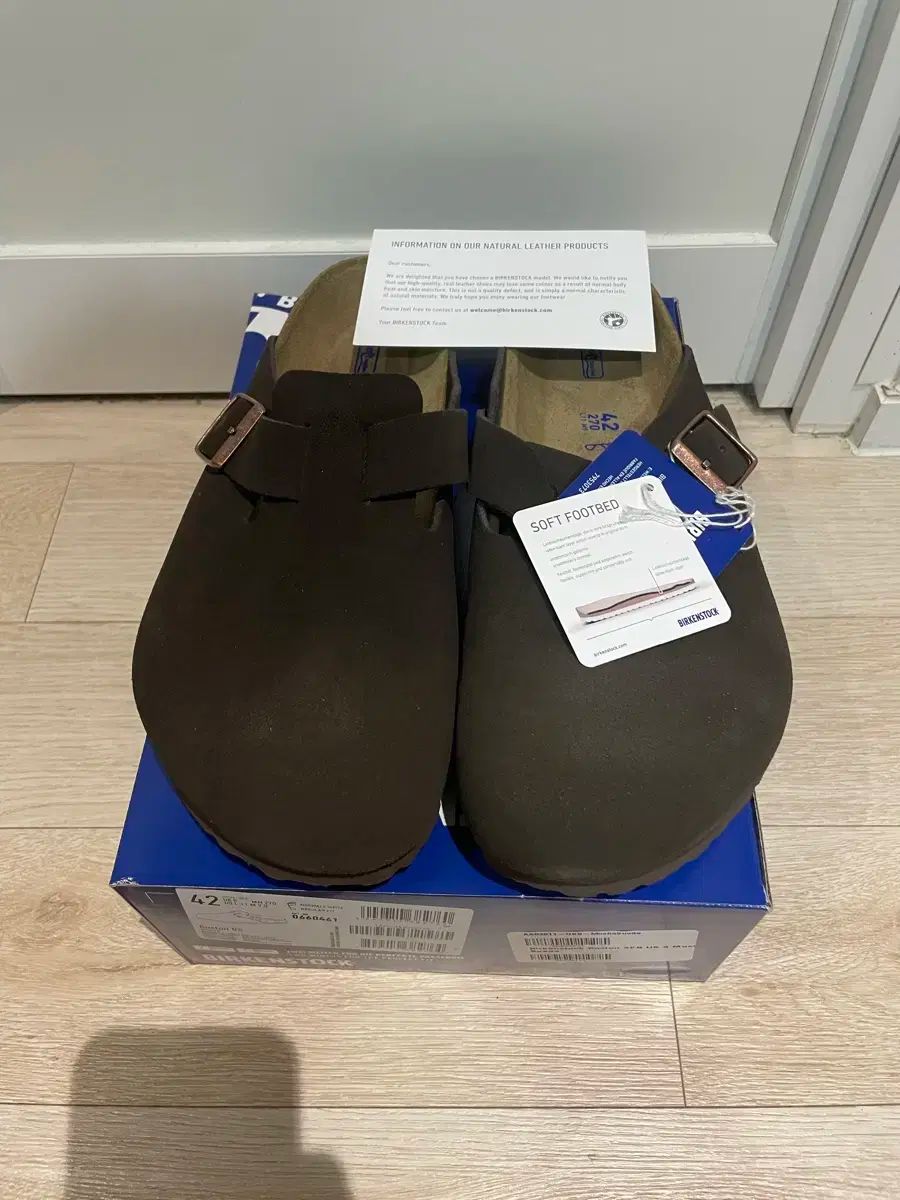 270 BIRKENSTOCK ビルケンシュトック ボストン ソフト フットベッド モカ レギュラー