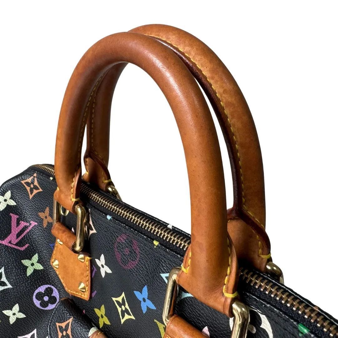 LOUIS VUITTON ルイ ヴィトン スピーディ30 ハンドバッグ M92642 モノグラムマルチカラー ノワール ミニボストンバッグ  トートバッグ ビトン