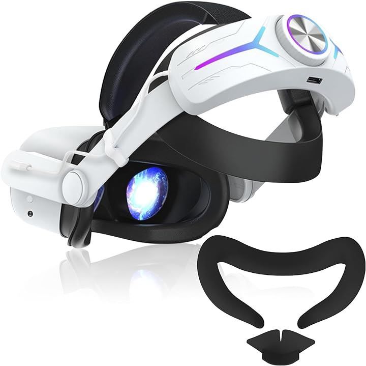 専用出品 2点 ISTATSO 互換品2点セット Meta Quest3用ヘッドストラップ 充電式