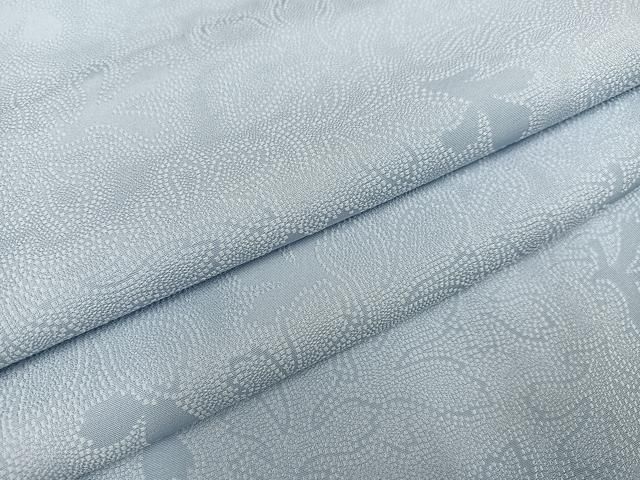 平和屋着物●上質な色無地 舞葉地紋 秘色色 正絹 AABC3348ph