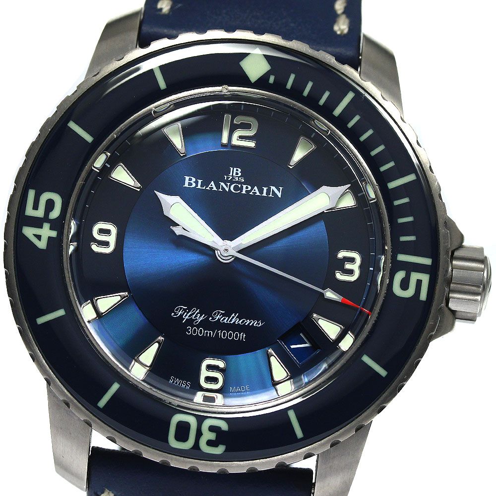 ブランパン Blancpain 5015-12B40-052A フィフティ ファゾムス デイト 自動巻き メンズ美品保証書付き_753445