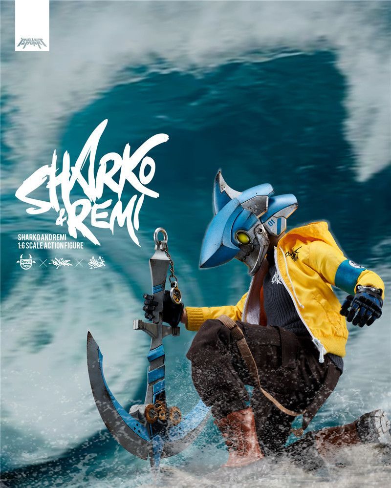 Devil Toys × Chk Dsk × Quiccs Maiquez 1/6 BULLETPUNK UNIVERSE SHARKO u0026 REMI OG Yellow Submariner.Ver MWR