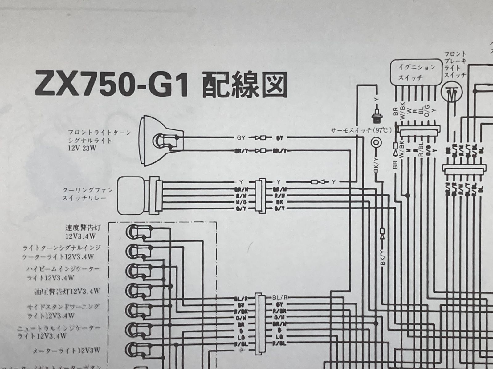 GPZ750R サービスマニュアル 1版 カワサキ 正規 中古 バイク 整備書