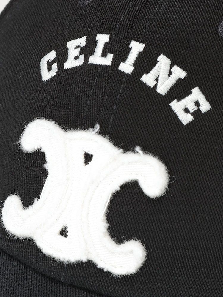 CELINE (セリーヌ) トリオンフ ロゴ刺繍 キャップ セリーヌ キャップ