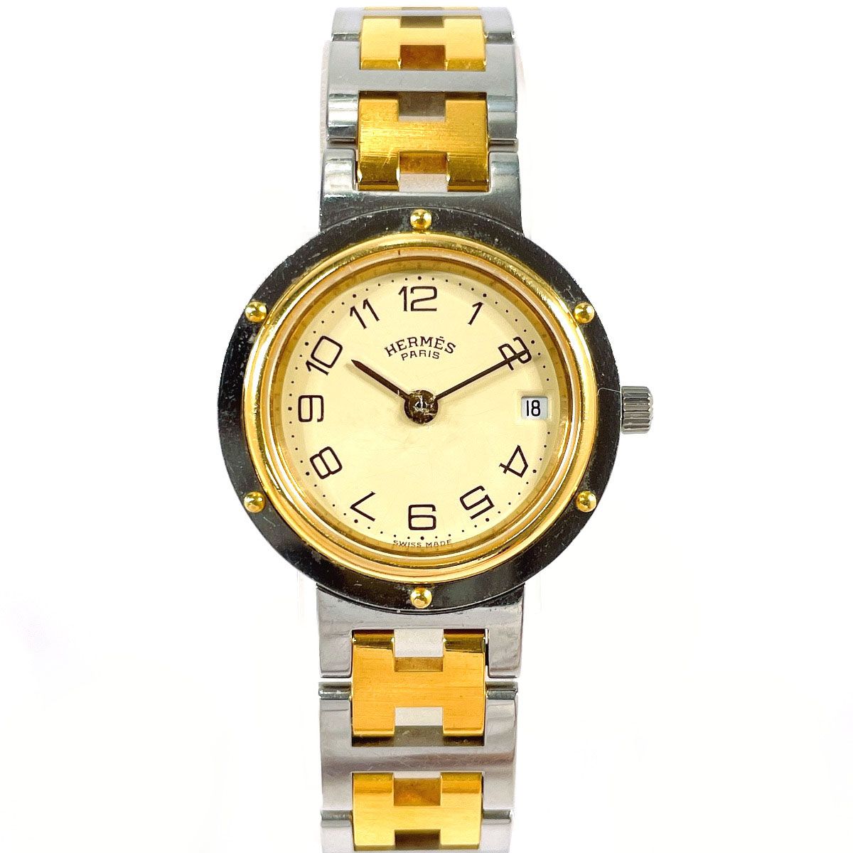 エルメス 腕時計 クリッパー シルバー - メルカリ