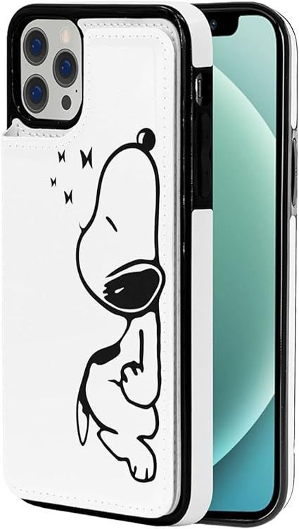 Iphone 14 Pro ケース かわいい 手帳型 レザー カード収納 薄型 スタンド機能 キャラクター 可愛い 人気 (Iphone 14 Pro)