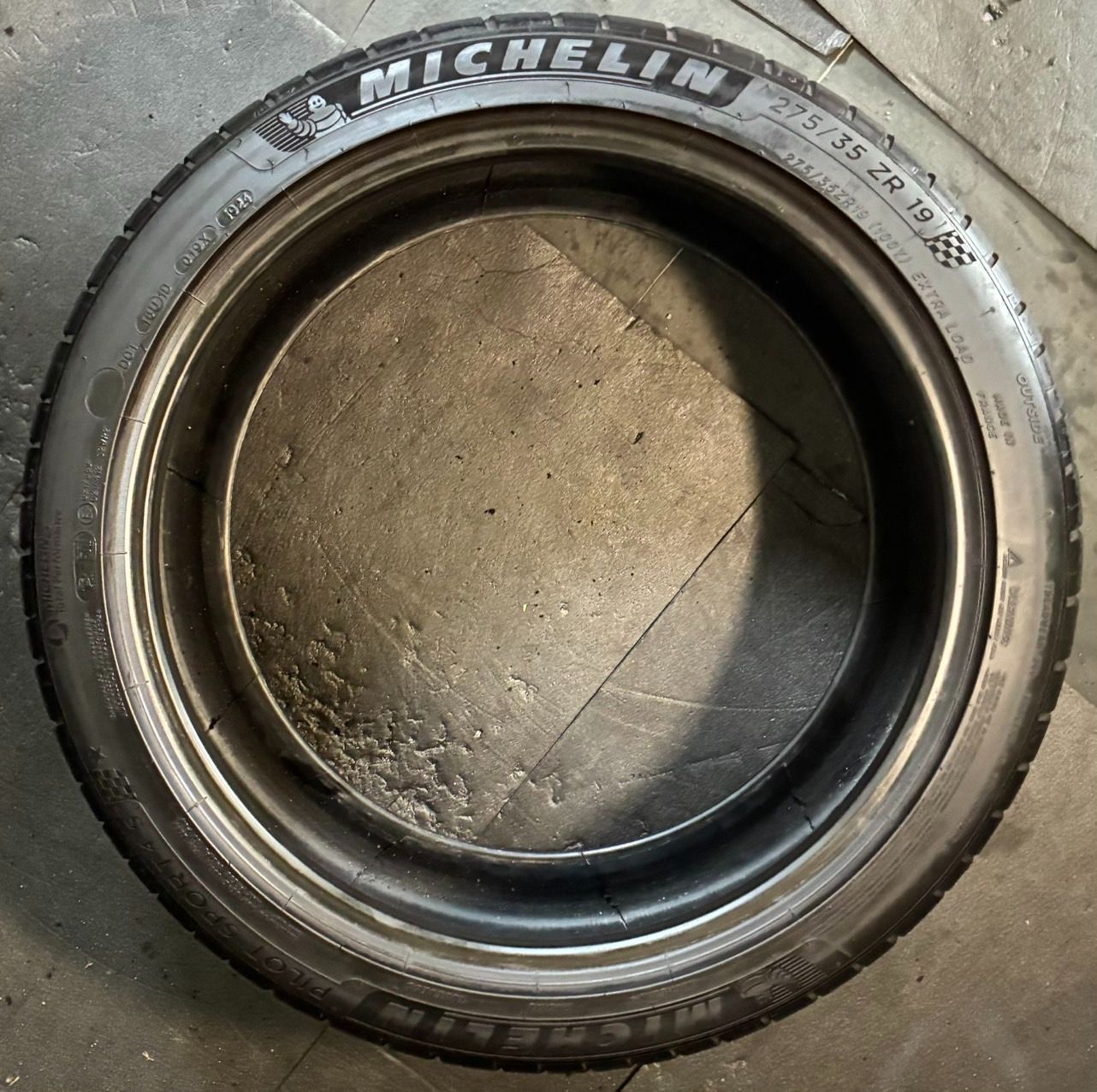 ユニーク 製 約8.5分山 ミシュラン MICHELIN パイロットスポーツ PILOT SPORT 4S 275 35R19 1本 h_357