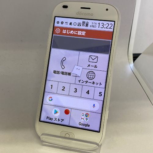 らくらくスマートフォン F-42A ホワイト SIMロック未解除 【中古】 ☆【中古品】docomo らくらくスマートフォン F-42A ホワイト SIM