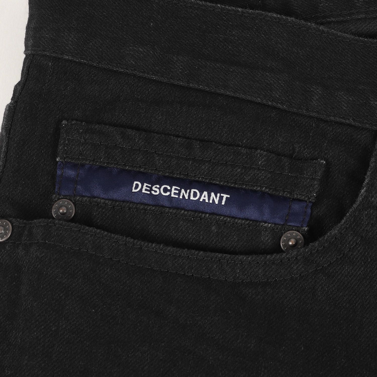 DESCENDANT ディセンダント デニムパンツ サイズ:3 ストレッチ スキニー デニム パンツ DIN-4 SKINNY JEANS 19SS ブラック 黒 ボトムス ズボン ジーンズ ジーパン【メンズ】