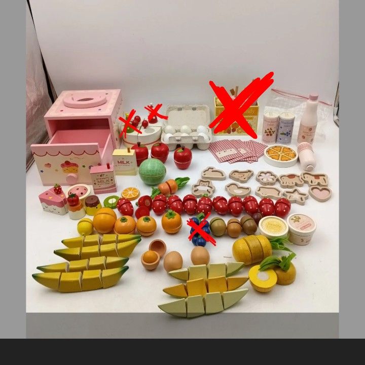 K-1384】マザーガーデン 木製おままごとボックス クッキングトイ 