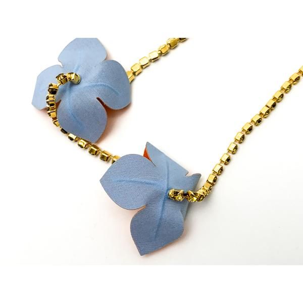 MARNI マルニ 花モチーフ フラワー ラインストーン ゴールド金具 