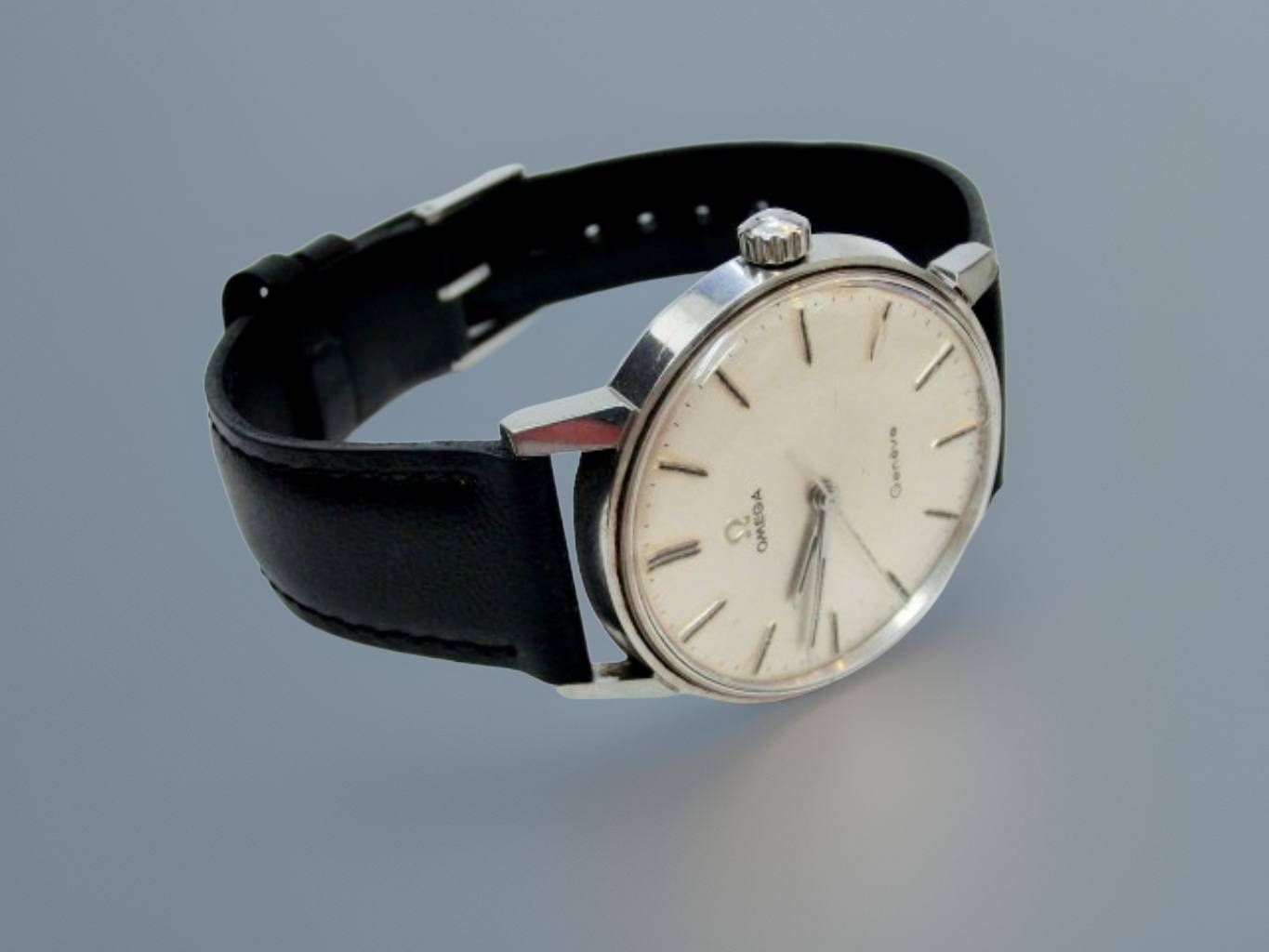 美品 OMEGA Geneve ジュネーブ 135.011 Cal.601 オメガ ジュネーブ 135.011SP 純正尾錠 Cal.601 手巻 OH済 1970年製