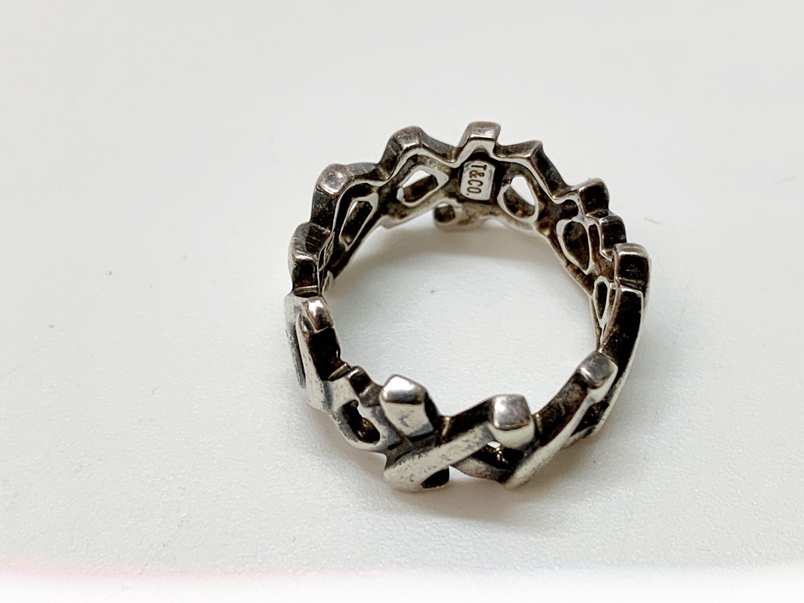 【TIFFANY&Co.】パロマピカソ ビンテージ シルバーリング TIFFANY&Co. 極 美品 ティファニー クロスリング パロマピカソ