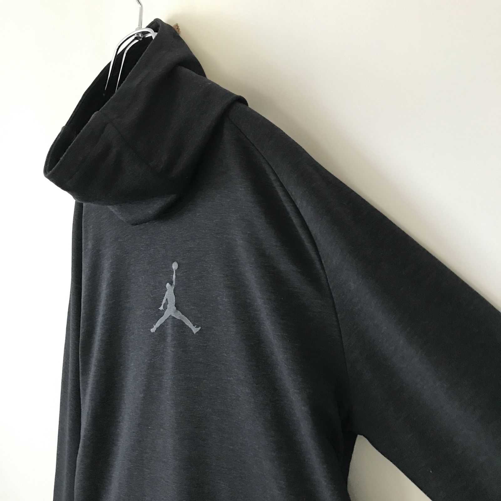 JORDAN NIKE★ジョーダン ナイキ★ボリュームネックフーディ★パーカー★指出し袖★ウール混ストレッチ★ロングスリーブTシャツ★ロンT★ジャンプマンプリント★メンズL 2308A038