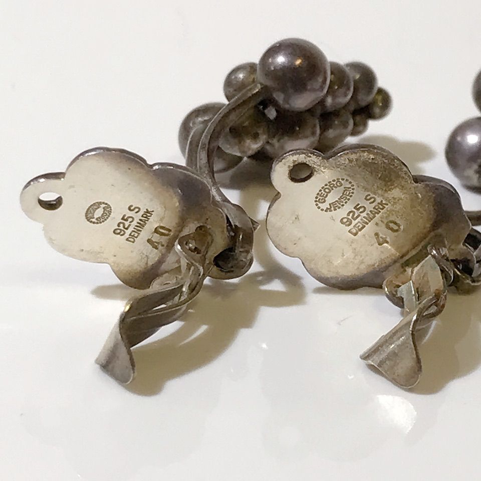 Georg Jensen ジョージジェンセン ブドウモチーフ イヤリング
