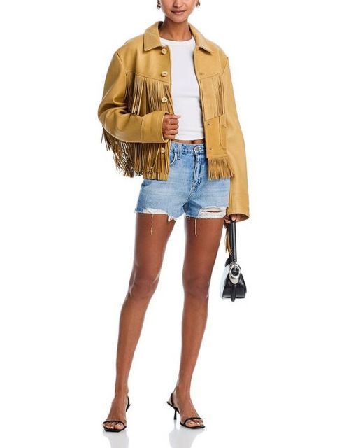 【送料無料】 ラジャンス レディース ハーフパンツ・ショーツ ボトムス Clark High Rise Destructed Denim Shorts Galveston