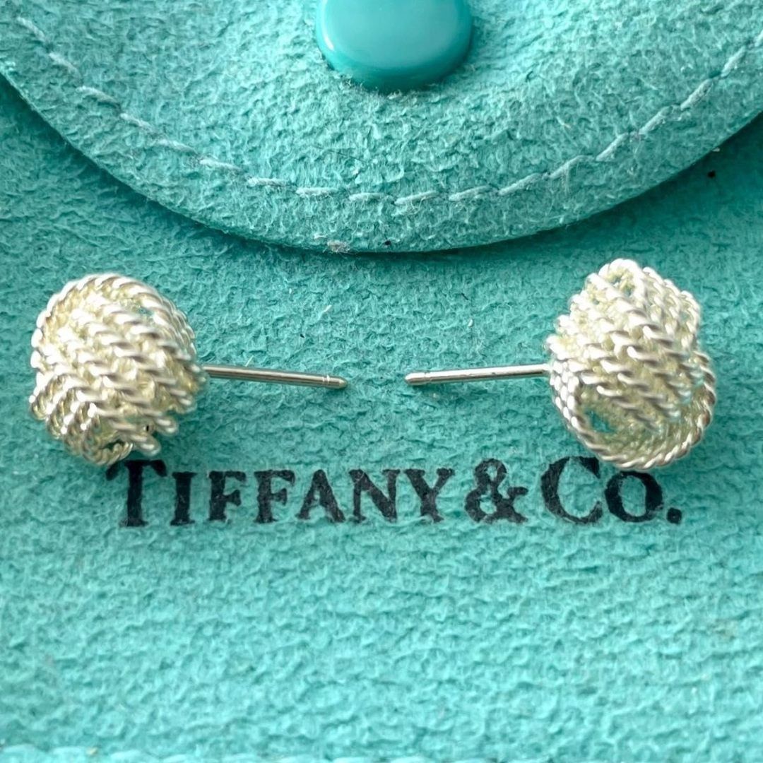ティファニー サマセット メッシュ ツイスト ボール ピアス SC12fe