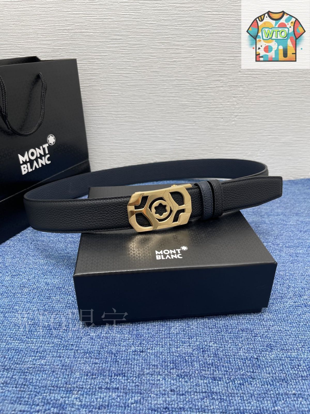 今日WTO】Montblanc モンブラン レザーベルト-XU42 - メルカリ